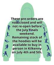 Load image into Gallery viewer, PRE-ORDER Cairn Community Games 2026 July National Finals Hoodie - (July 4th and 5th Names)