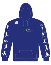 Load image into Gallery viewer, PRE-ORDER Cairn Community Games 2026 May National Finals Hoodie - (May 23rd &amp; 24th Names)