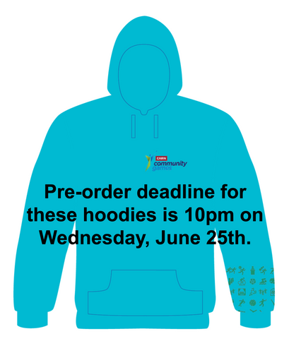 PRE-ORDER Cairn Community Games 2025 July National Finals Hoodie - (July 5th & 6th Names)