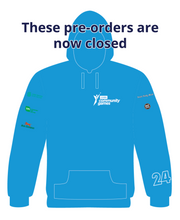 Load image into Gallery viewer, PRE-ORDER Cairn Community Games 2024 Swimming/Quiz/Gymnastics National Finals Hoodie - (June 8th &amp; 9th Names)