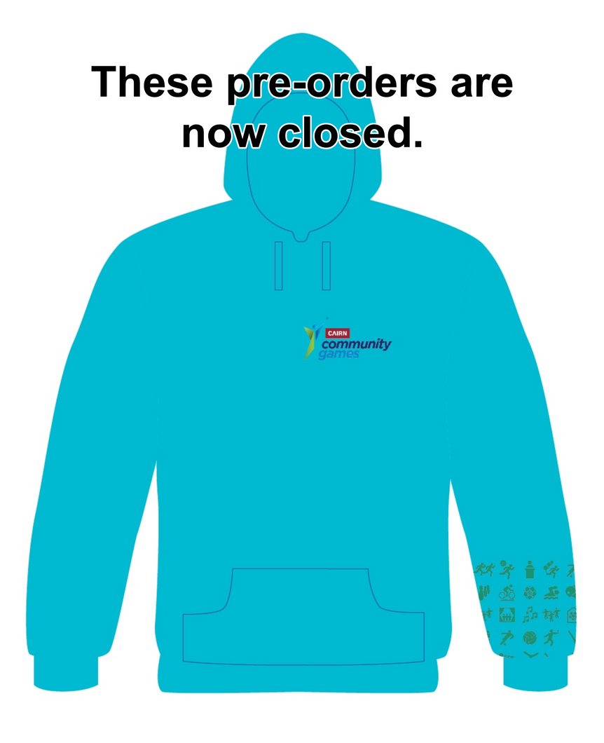 PRE-ORDER Cairn Community Games 2025 May National Finals Hoodie - (May 24th & 25th Names)