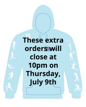 Load image into Gallery viewer, EXTRA ORDER Cairn Community Games 2026 July National Finals Hoodie - (July 4th &amp; 5th Names)