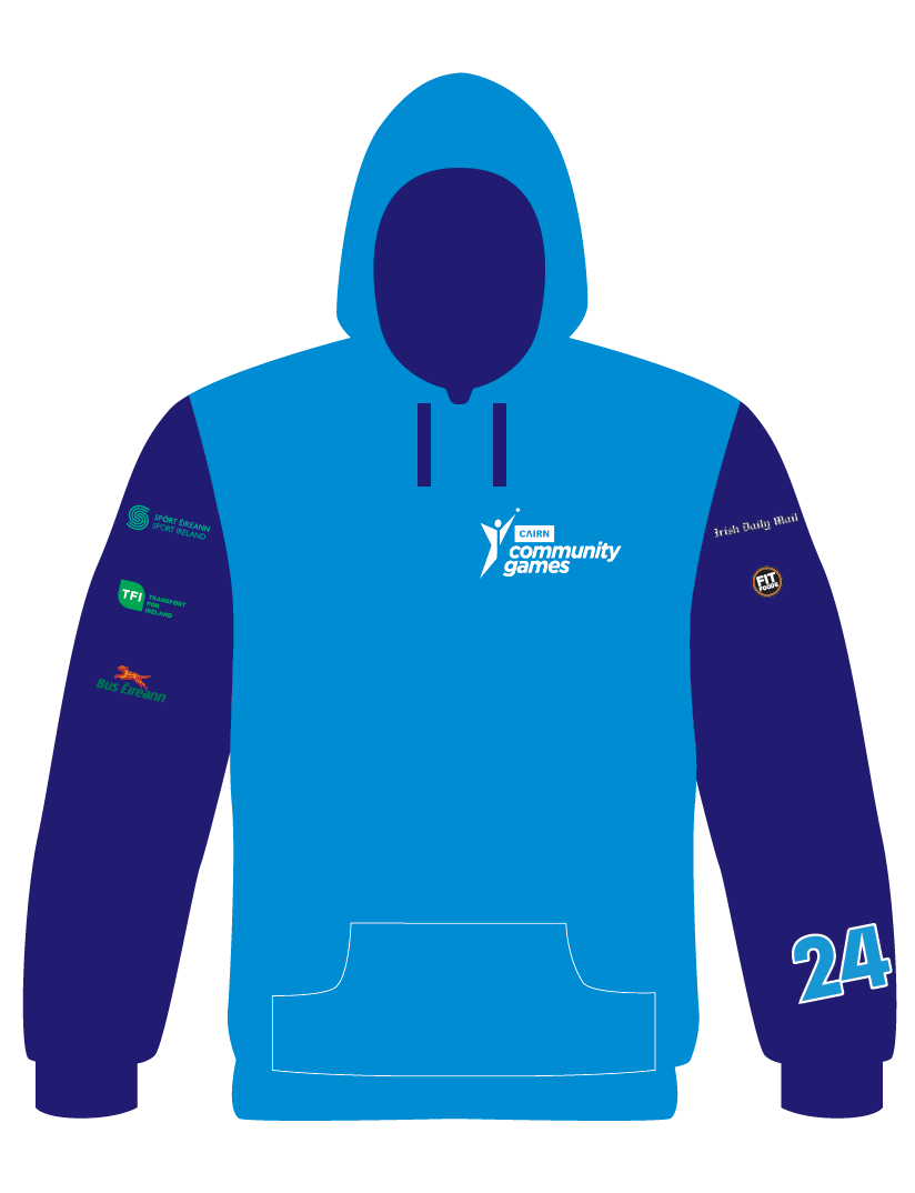 EXTRA ORDER Cairn Community Games 2024 May National Finals Hoodie - (May 25th & 26th Names)