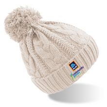 Load image into Gallery viewer, Aldi Community Games Cable Knit Pom Pom Hat