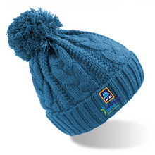 Load image into Gallery viewer, Aldi Community Games Cable Knit Pom Pom Hat